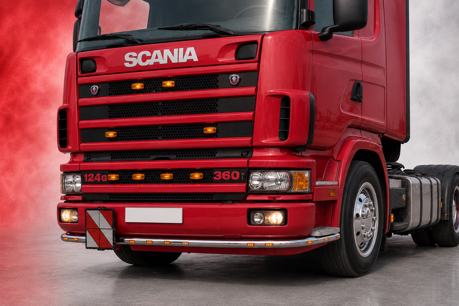 Edelstahl-Stoßstangenschutzrohr passend für L Kab. 1998-2004 Scania – Bild 2