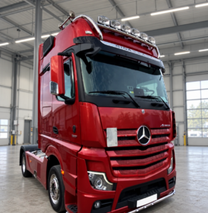 Edelstahl H Typ kurz Dachlampenbügel passend für Actros Gigaspace MP4-MP5