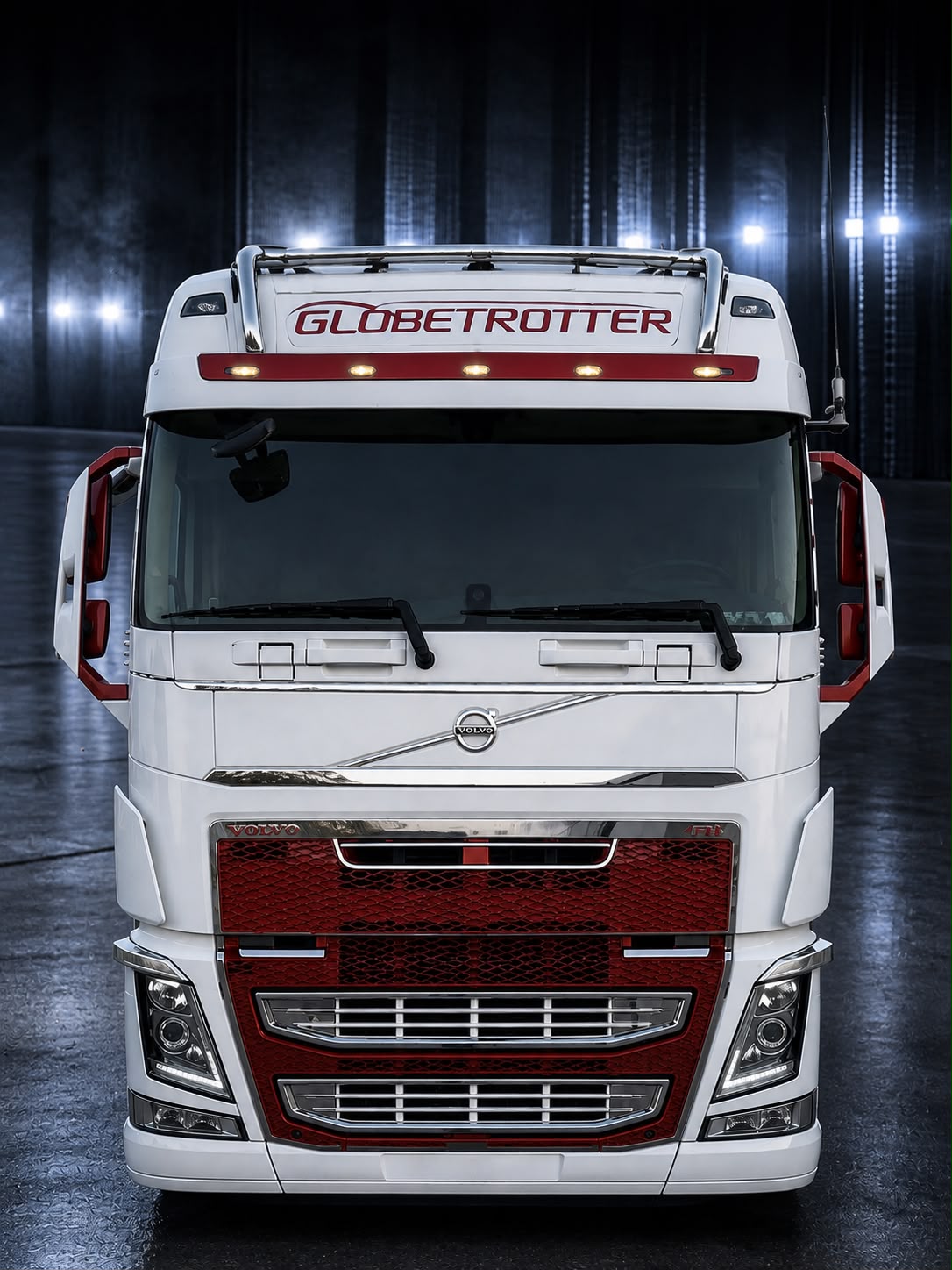 Edelstahl H-Typ Dachlampebügel passend für Volvo FH4-FH5-Aero / Kein Bohren notwendig – Bild 2