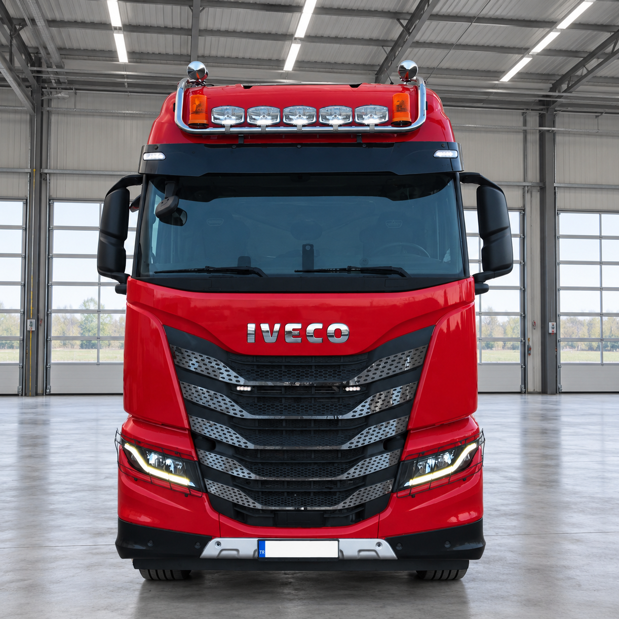 aus Edelstahl Dachlampenbügel passend für Iveco S-Way