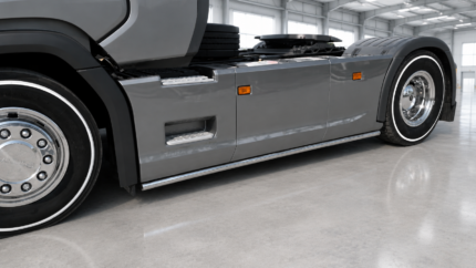 2-teilig Edelstahl-Seitenrohr passend für neu Gen. Scania S/R