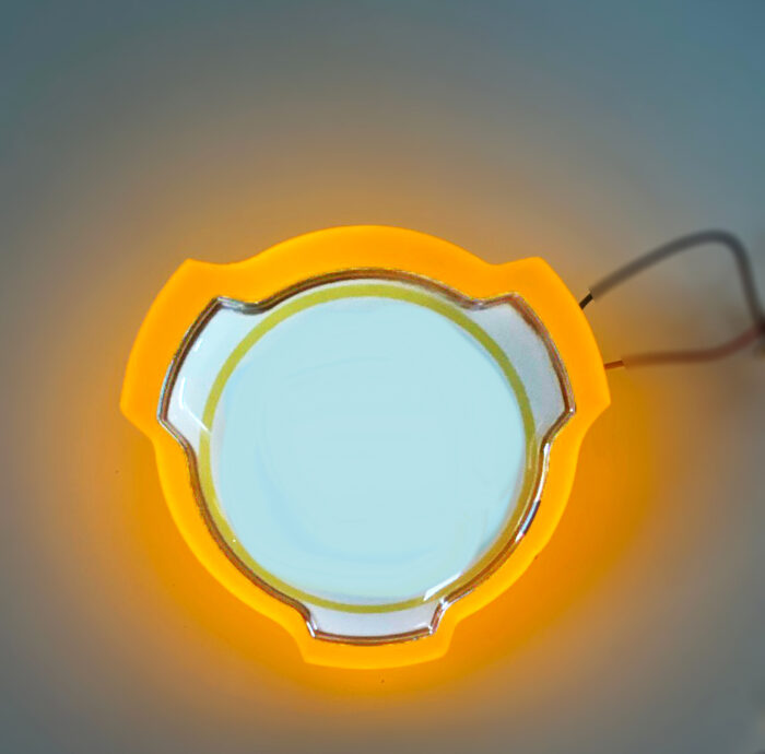 1-teilig Gelb LED-beleuchtete Embleme