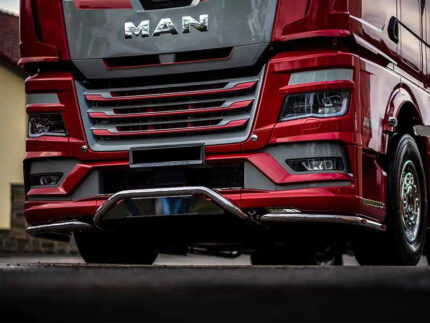 Edelstahl Stoßstangenschutzrohr 3 Stück passend für TGX 2021>