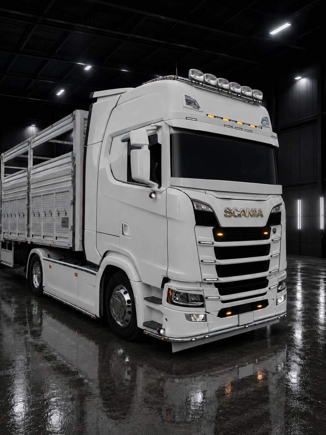 aus Edelstahl Dachlampenbügel passend für neu Gen. Scania S/R – Bild 5