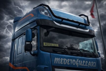 Edelstahl Dachlampenbügel passend für Daf XF106 - Super Space Cab