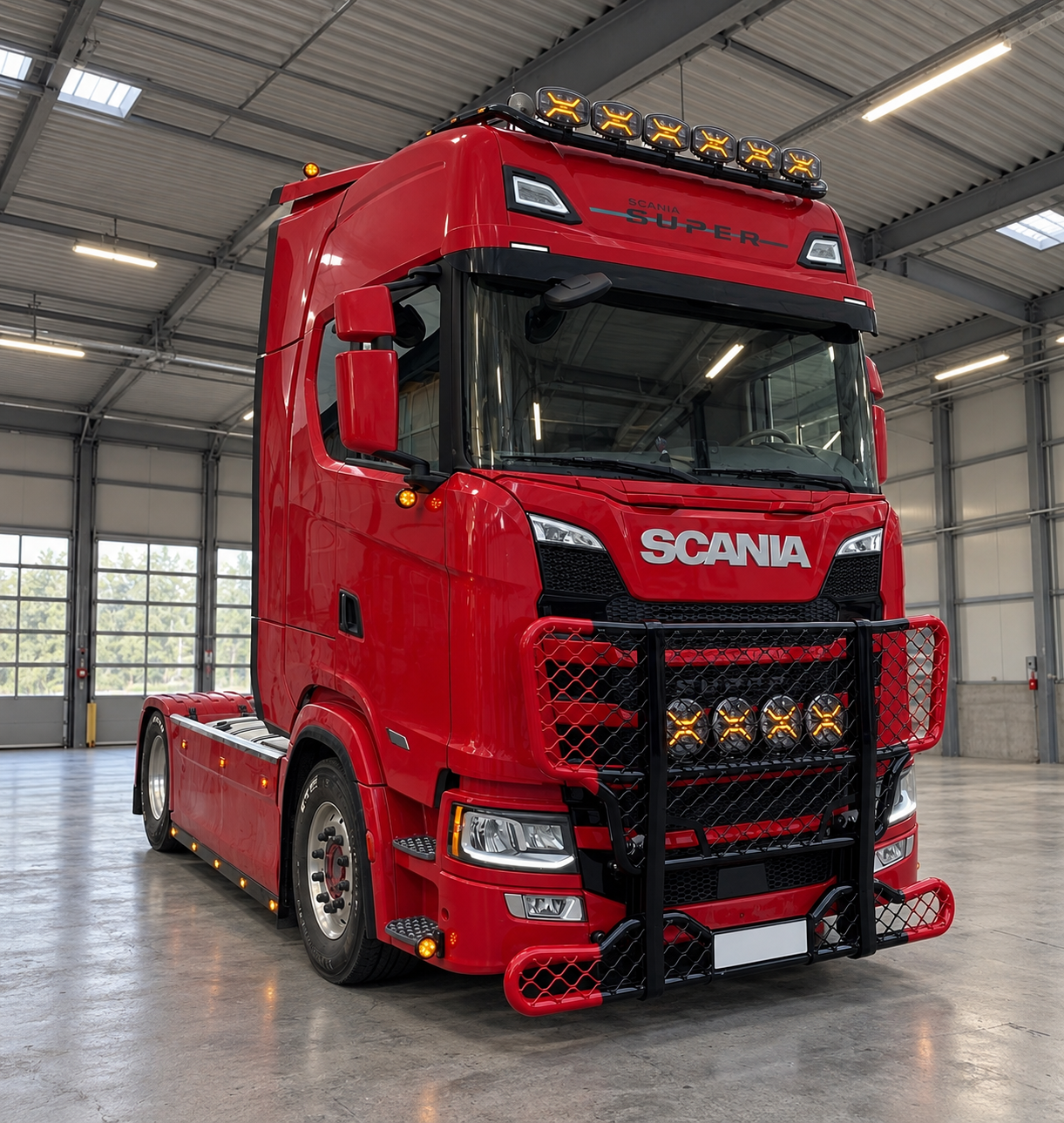 Edelstahl Dachschutzrohr passend für neu Gen. Scania S/R – Bild 2