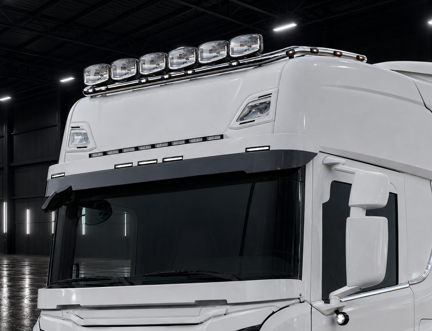 aus Edelstahl Dachlampenbügel passend für neu Gen. Scania S/R – Bild 2