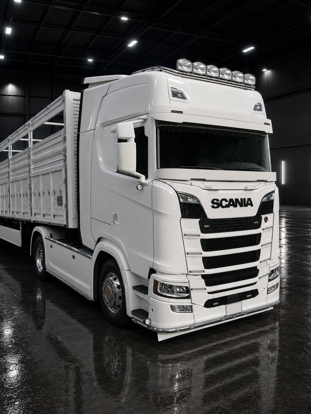 aus Edelstahl Dachlampenbügel passend für neu Gen. Scania S/R – Bild 3