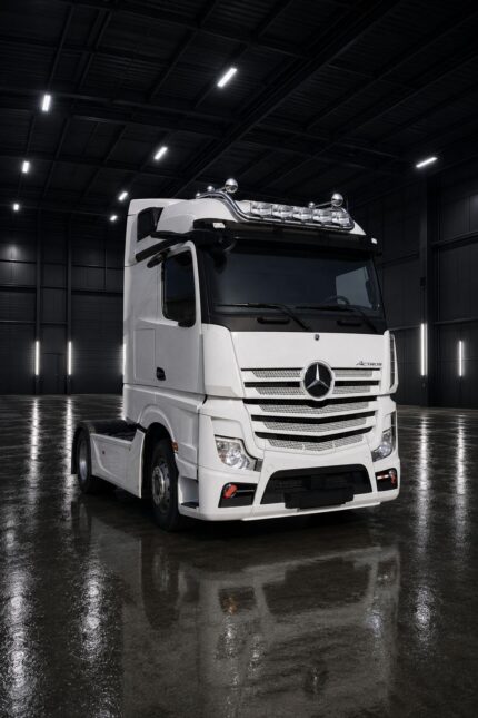 aus Edelstahl Dachlampenbügel passend für Mercedes Actros Streamspace