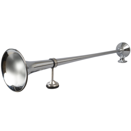 „The Sound of Grover“ – Verchromtes Nedking-Drucklufthorn aus Messing, 950 mm