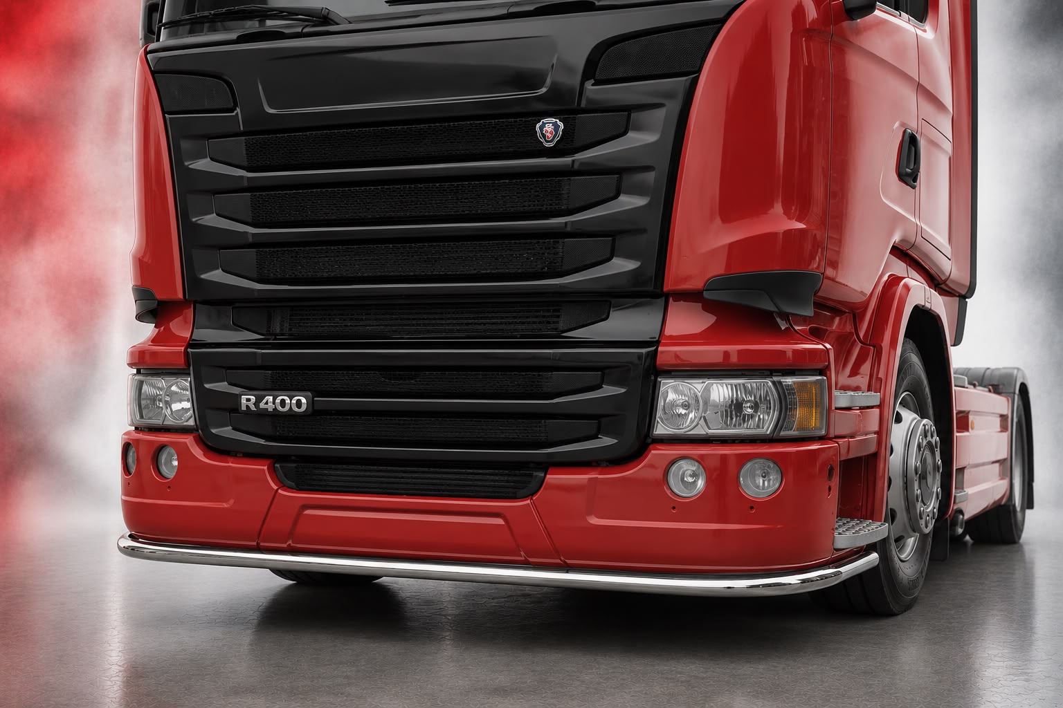 Edelstahl-Stoßstangenschutzrohr passend für Scania 2010-2013 / G420