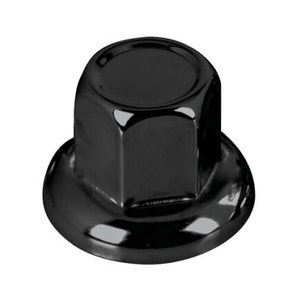 40er-Set American Style aus Edelstahl Schwarz Radmutterkappen Ø32mm