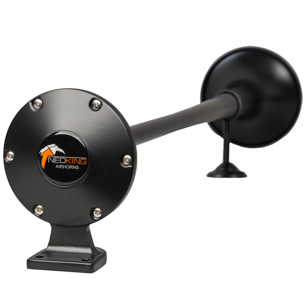 Nedking Lufthorn 95cm Schwarz Messing – Lautes Air Horn für LKW Traktor – Bild 6