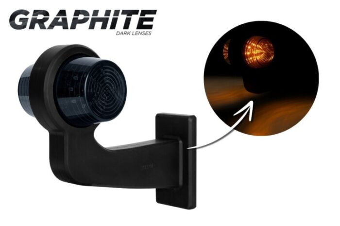 LKD 2566/GRAPHITE/5M – LED-Seitenblinker mit integrierter Begrenzungsleuchte, 12/24V, IP68 – Bild 2