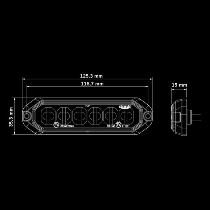 Strands - Dark Knight Duo Richtungs-Warnleuchte mit 6 LEDs – Bild 9