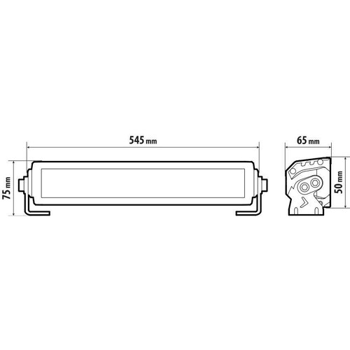 LED-Bar Total White – 2 Funktionen Positions-/Tagfahrlicht 12/24V - 545x50 mm – Bild 10