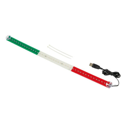 LED Lichtleiste Italien Flagge 24V–72 LEDs LKW Deko Beleuchtung Truck- 90 cm