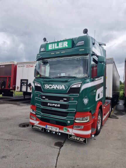 Old School Leuchtkasten pass. für neue Generation Scania mit weißer Beleuchtung