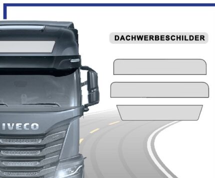 Leuchtschild passend für Iveco S-Way 22.5x125 cm / 22.5x135cm / 25x140cm