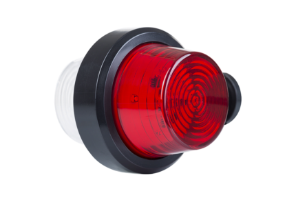 Markierungsleuchte Weiß-Rot – kurzer Arm, weiße und rote Streuscheibe Oldschool-Version