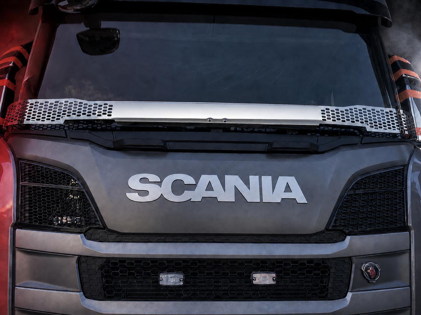 aus Edelstahl Scheibengitter passend für Scania neu Gen. ab 2017 – Bild 3