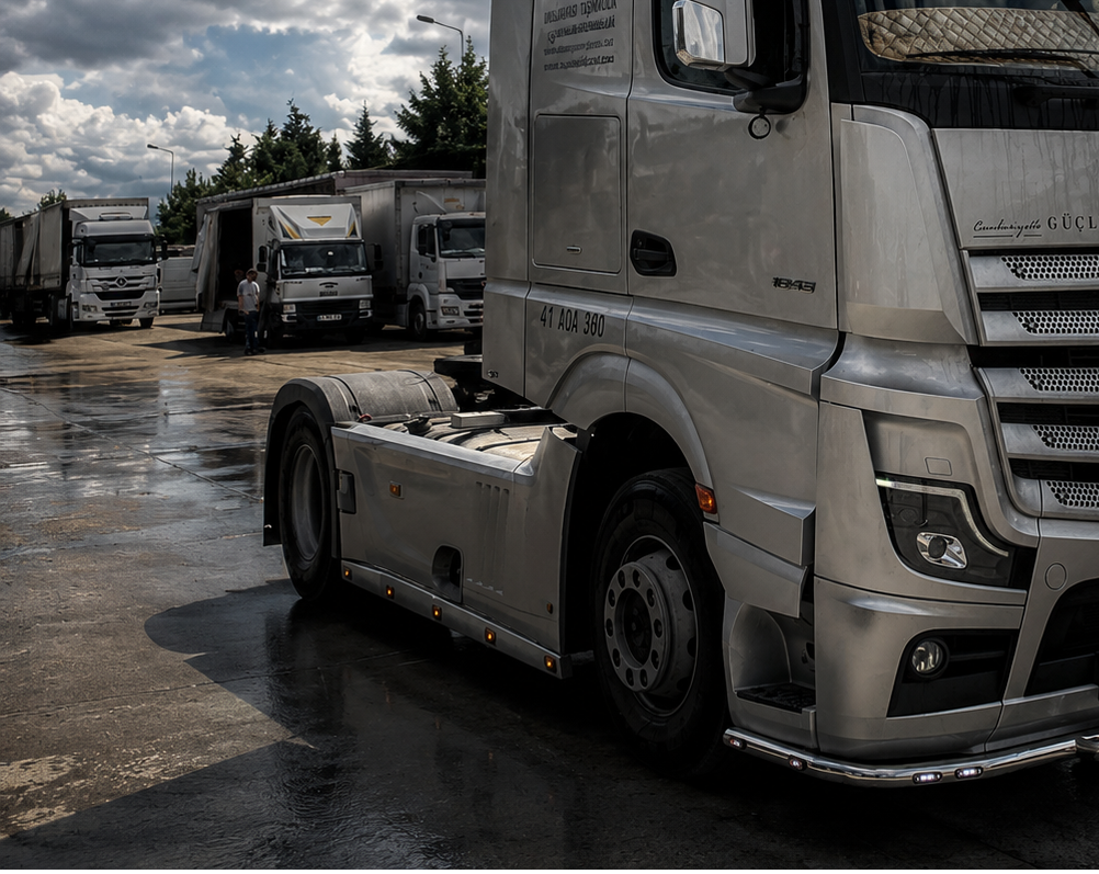 2-tlg. aus verzinktes-Seitenprofil pass. für Mercedes Actros MP4-MP5 (Mehrere Wahlmöglichkeiten) – Bild 7